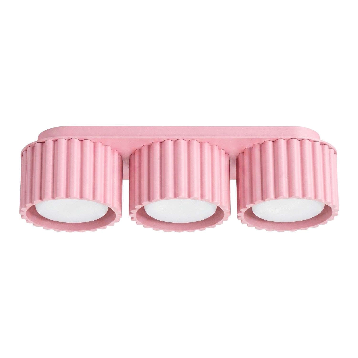 Plafonnier Aura 3 aluminium rose GX53