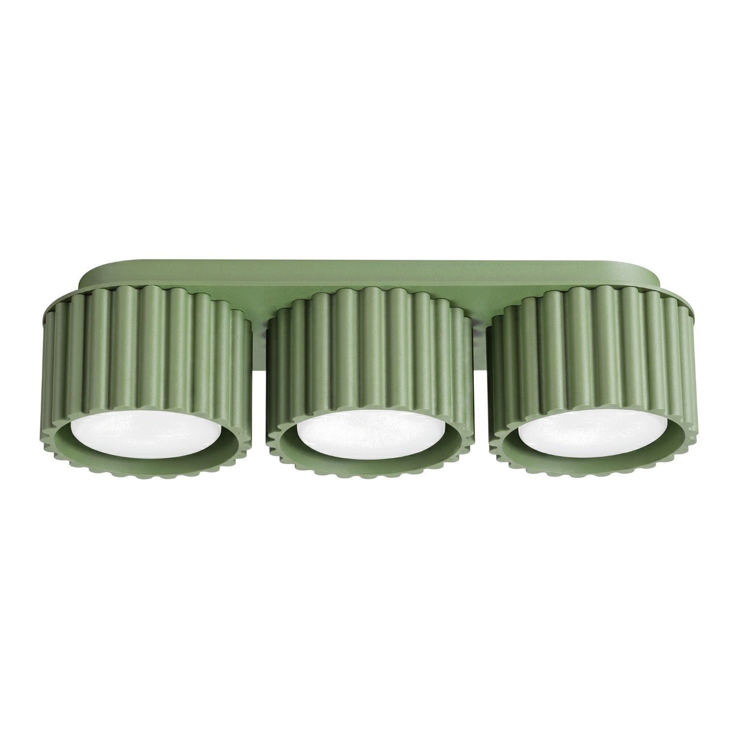 Plafonnier Aura 3 aluminium vert sauge GX53