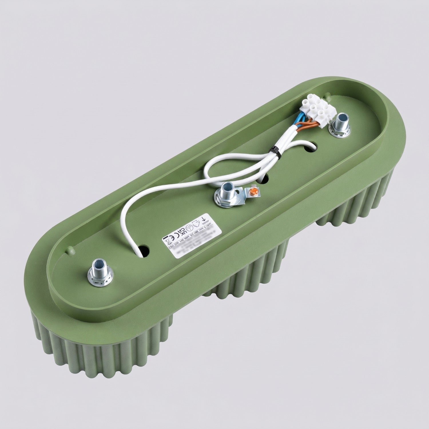 Plafonnier Aura 3 aluminium vert sauge GX53 ambiance