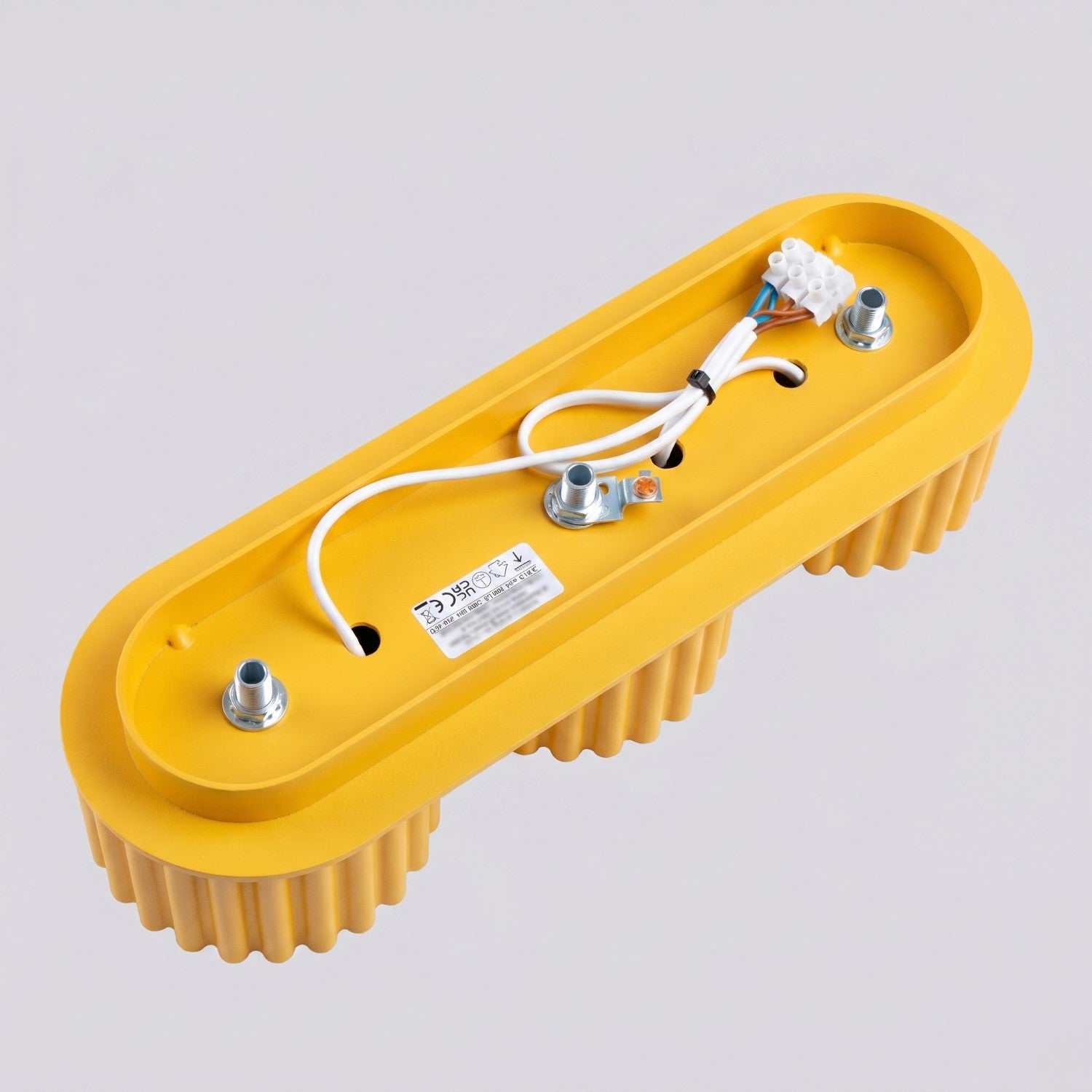 Plafonnier Aura 3 aluminium jaune GX53 ambiance