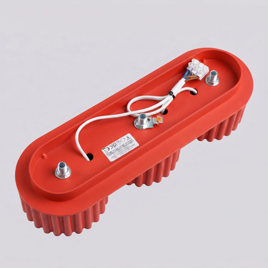 Plafonnier Aura 3 aluminium rouge GX53 ambiance