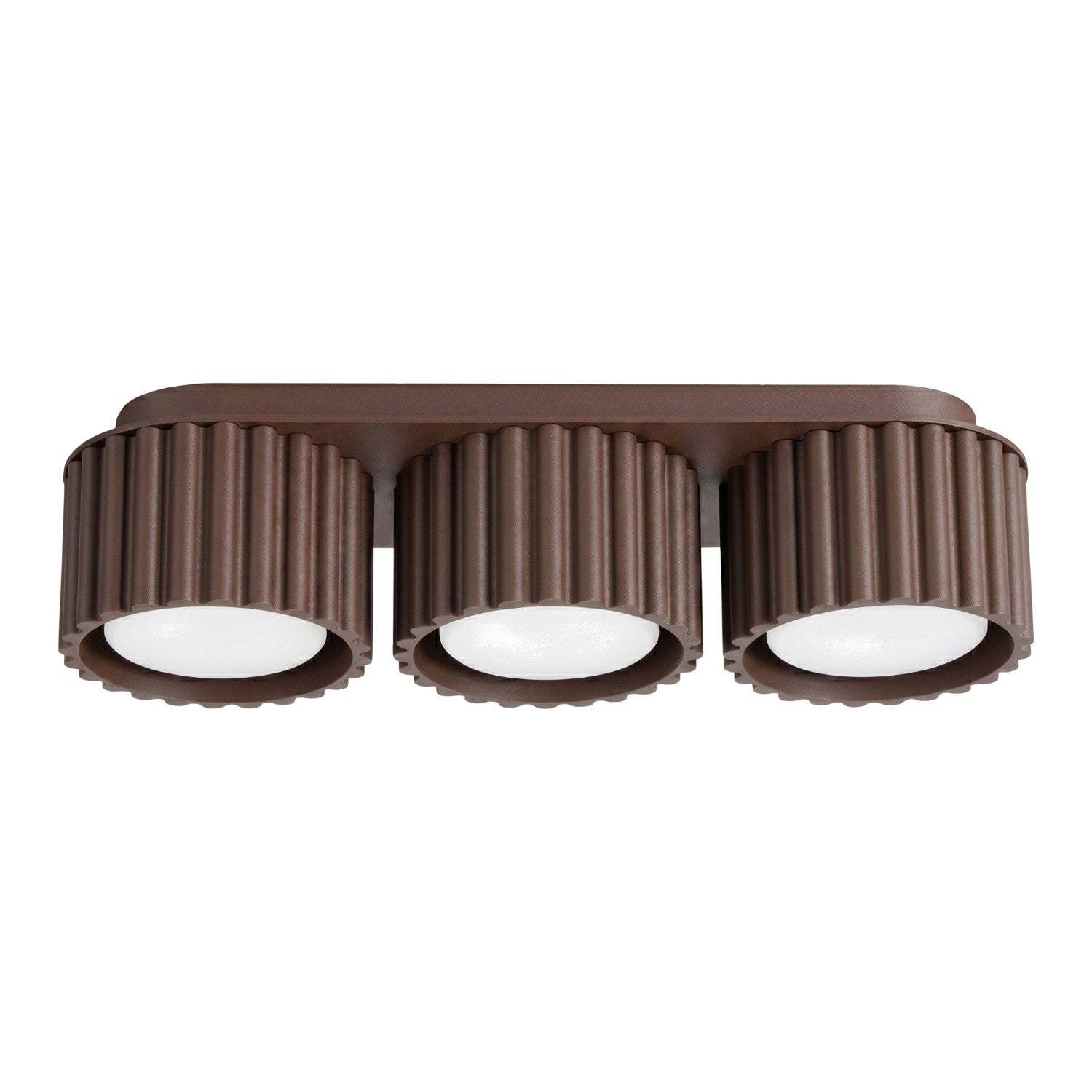 Plafonnier Aura 3 aluminium brun GX53