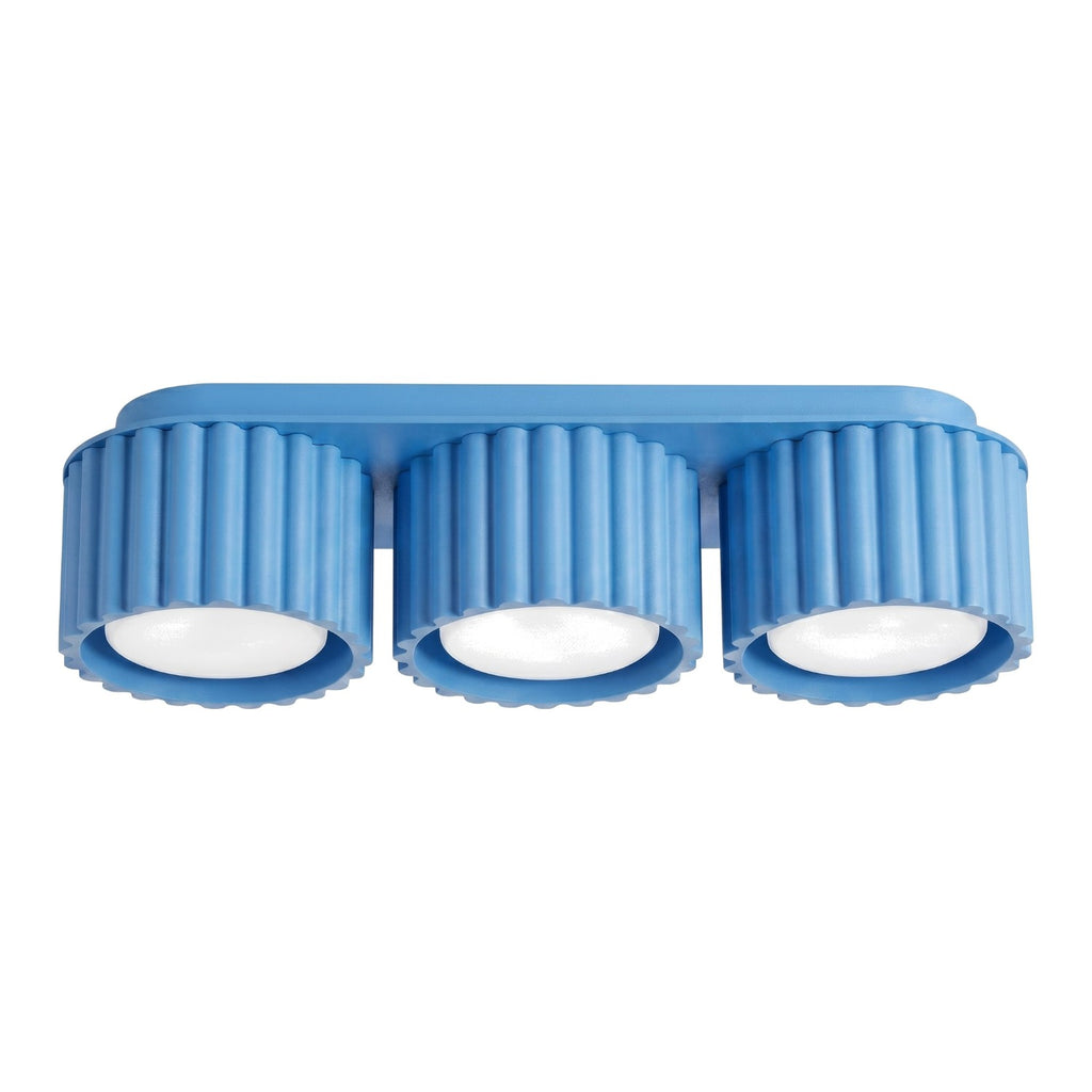 Plafonnier Aura 3 aluminium bleu clair GX53