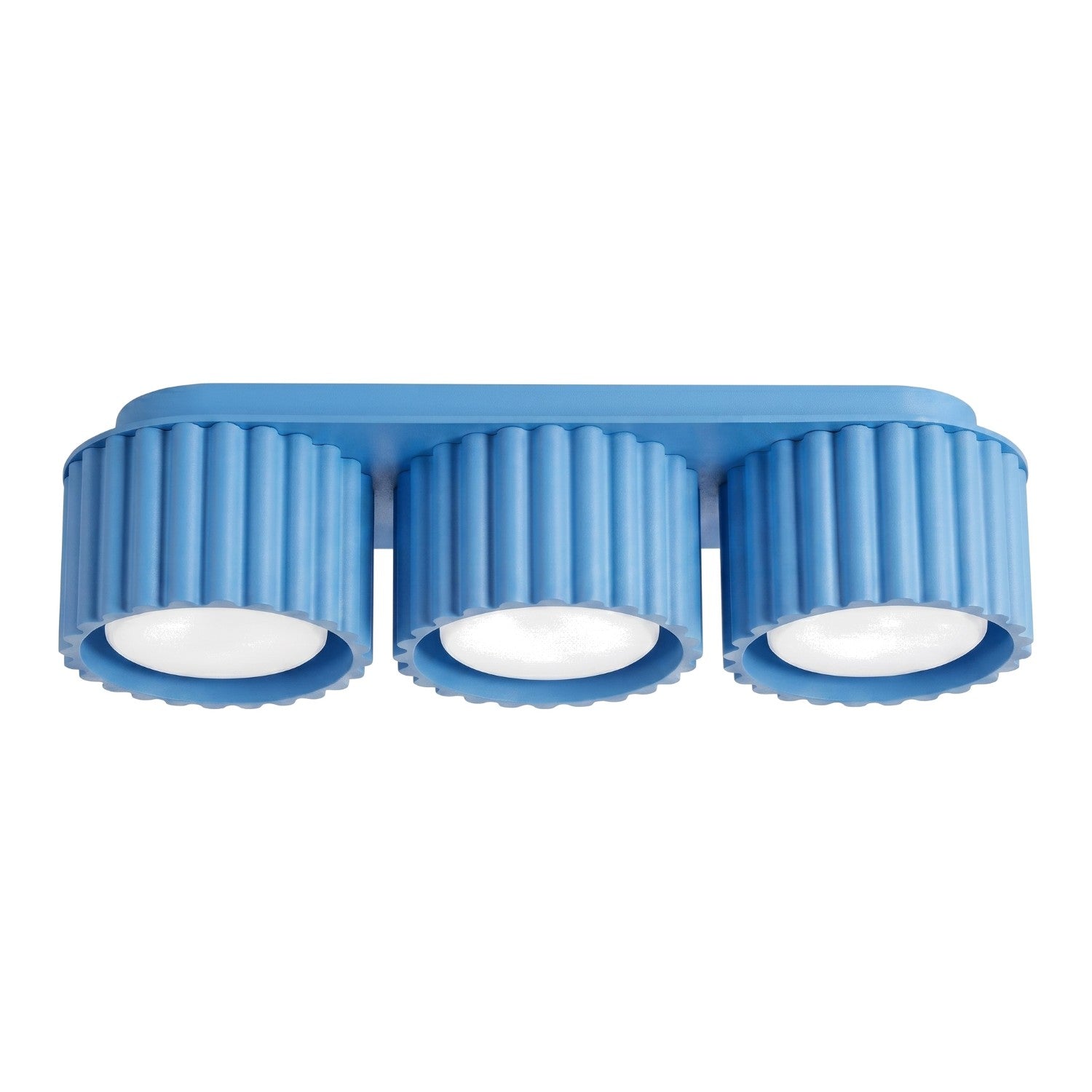 Plafonnier Aura 3 aluminium bleu clair GX53