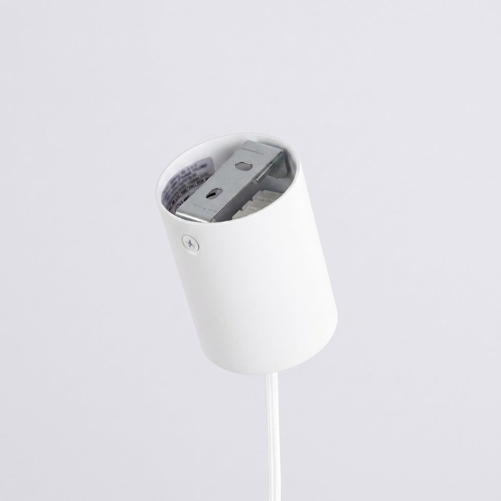 Suspension Aura 1 lumière aluminium blanc GX53 vue de dessous