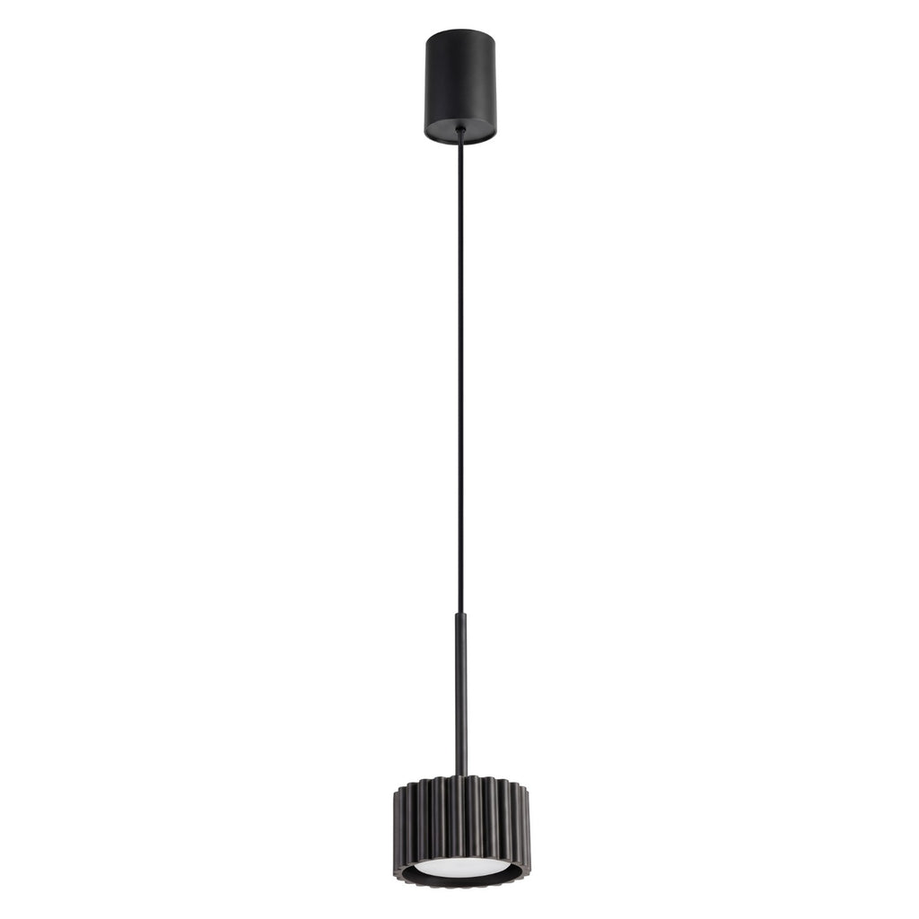 Suspension Aura 1 lumière aluminium noir GX53