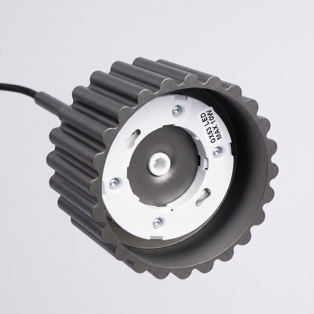 Suspension Aura 1 lumière aluminium noir GX53 ambiance