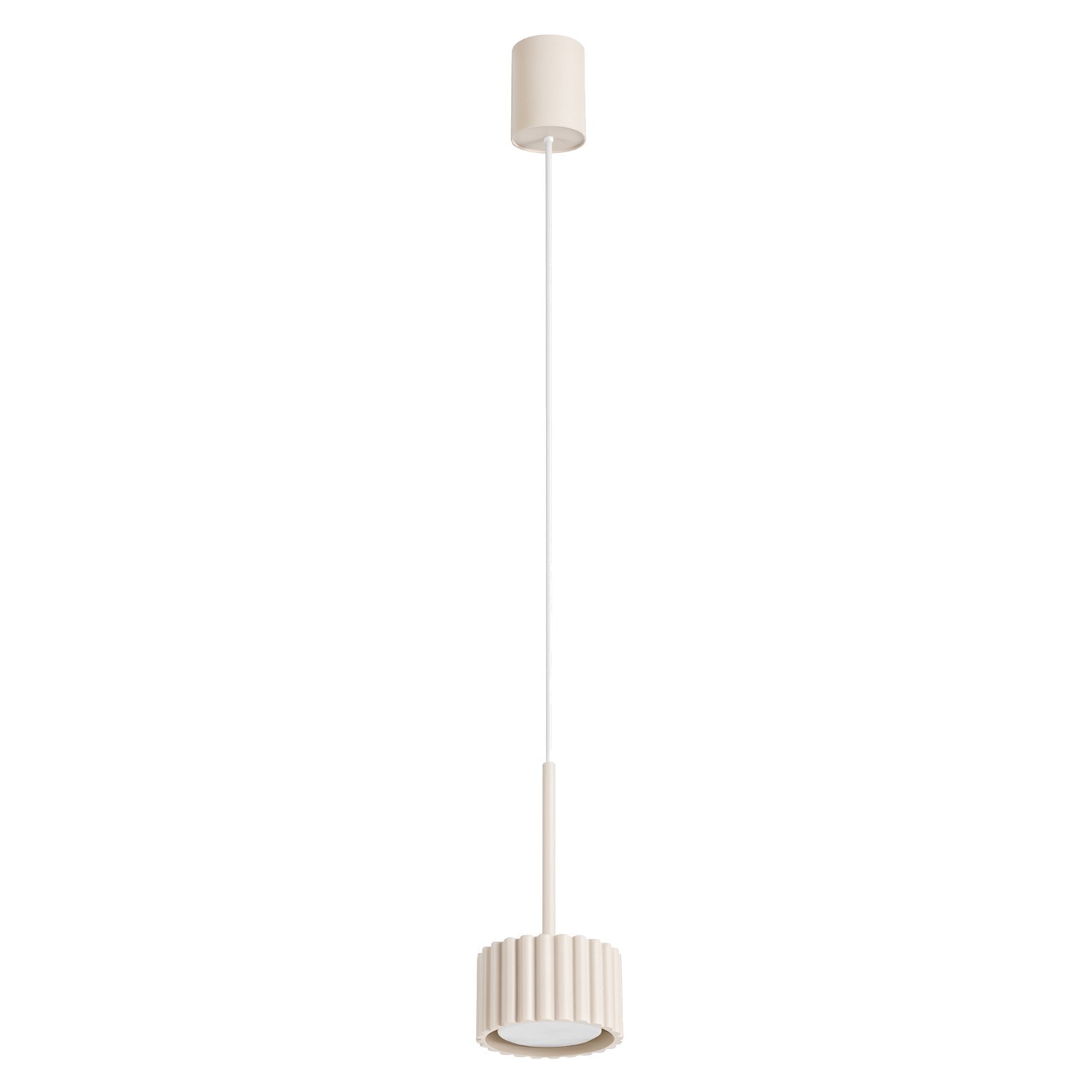 Suspension Aura 1 lumière aluminium beige GX53