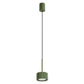 Suspension Aura 1 lumière aluminium vert olive GX53