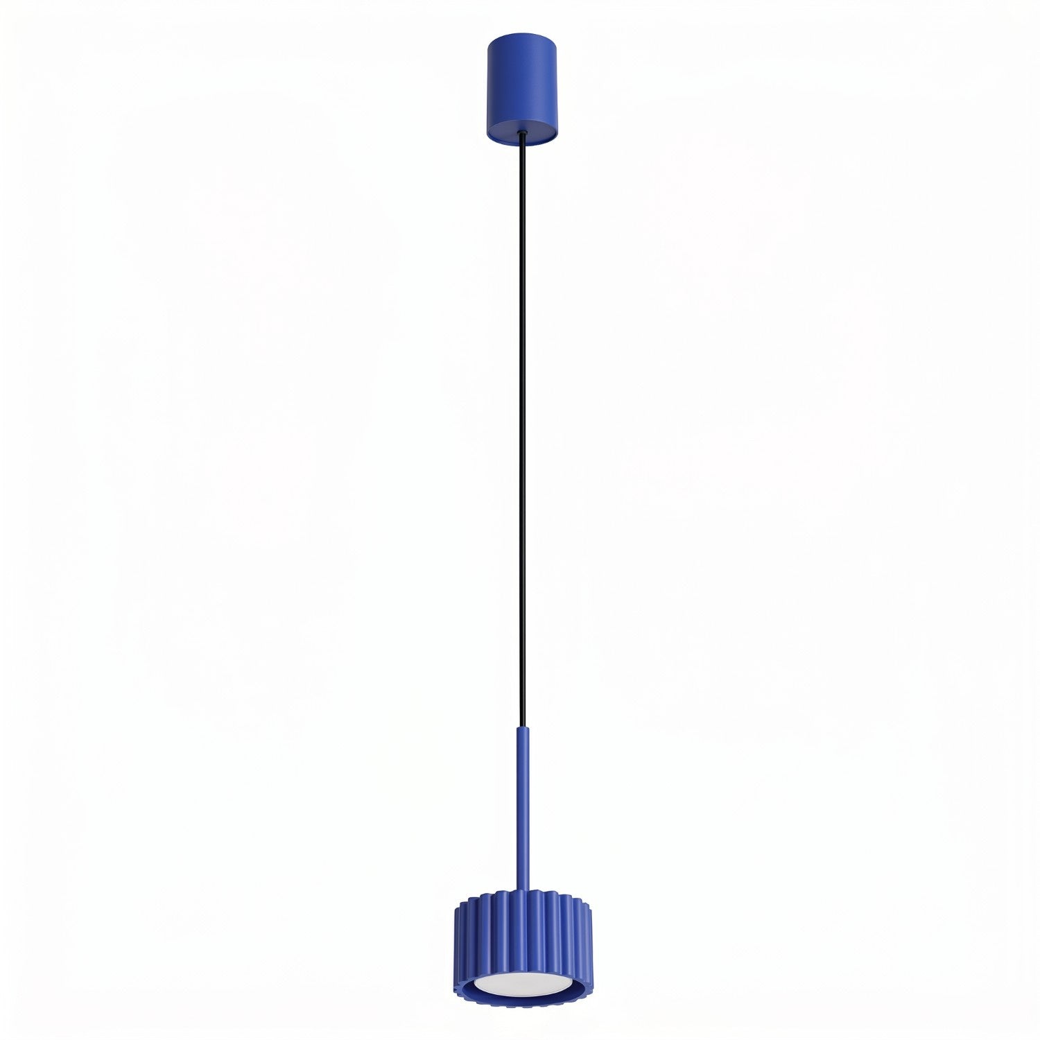 Suspension Aura 1 lumière aluminium outremer GX53