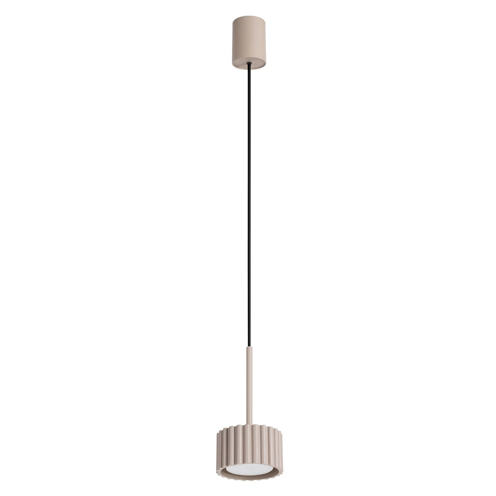 Suspension Aura 1 lumière aluminium taupe GX53
