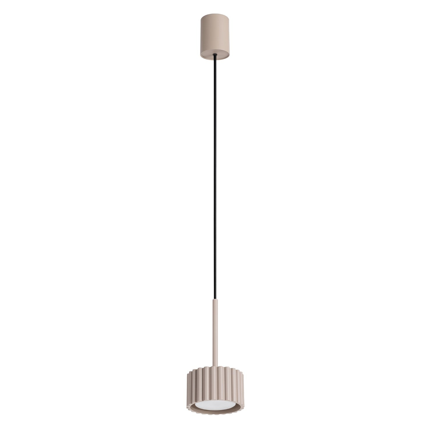 Suspension Aura 1 lumière aluminium taupe GX53