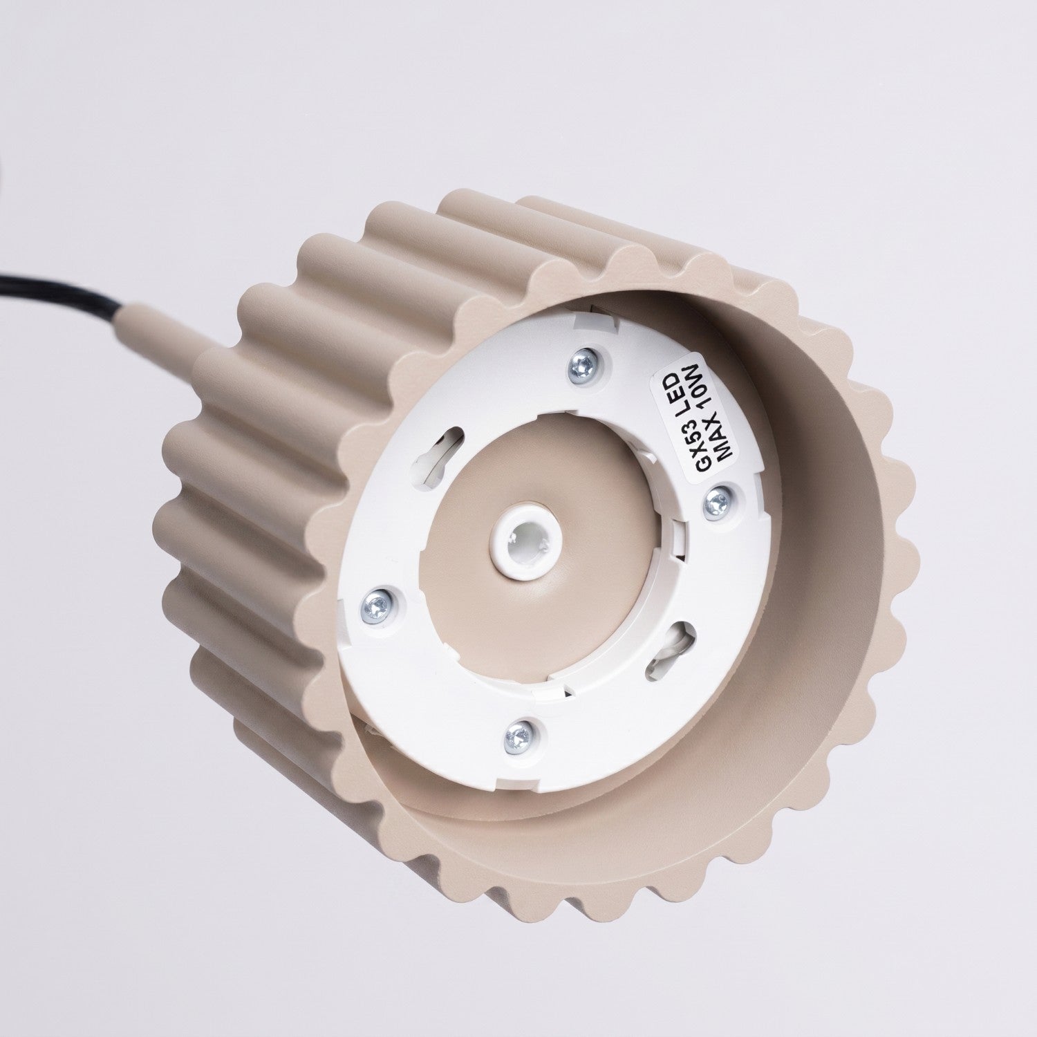 Suspension Aura 1 lumière aluminium taupe GX53 ambiance