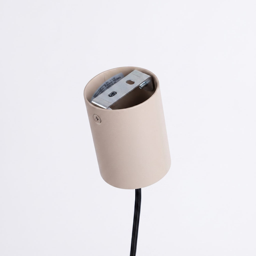 Suspension Aura 1 lumière aluminium taupe GX53 vue de dessous