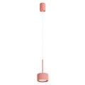 Suspension Aura 1 lumière aluminium pêche GX53