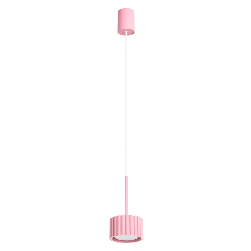 Suspension Aura 1 lumière aluminium rose GX53