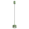 Suspension Aura 1 lumière aluminium vert sauge GX53