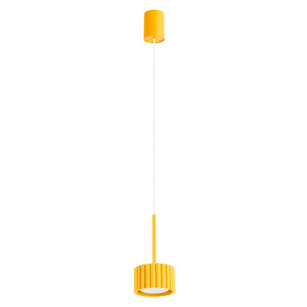 Suspension Aura 1 lumière aluminium jaune GX53