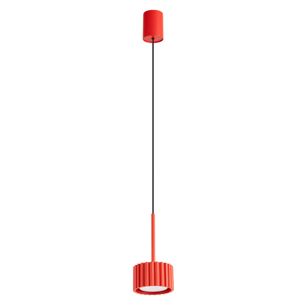 Suspension Aura 1 lumière aluminium rouge GX53