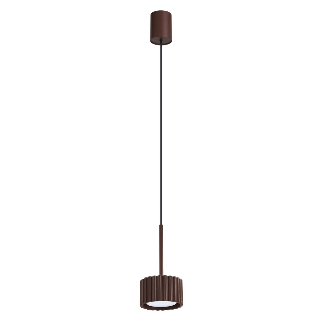 Suspension Aura 1 lumière aluminium brun GX53