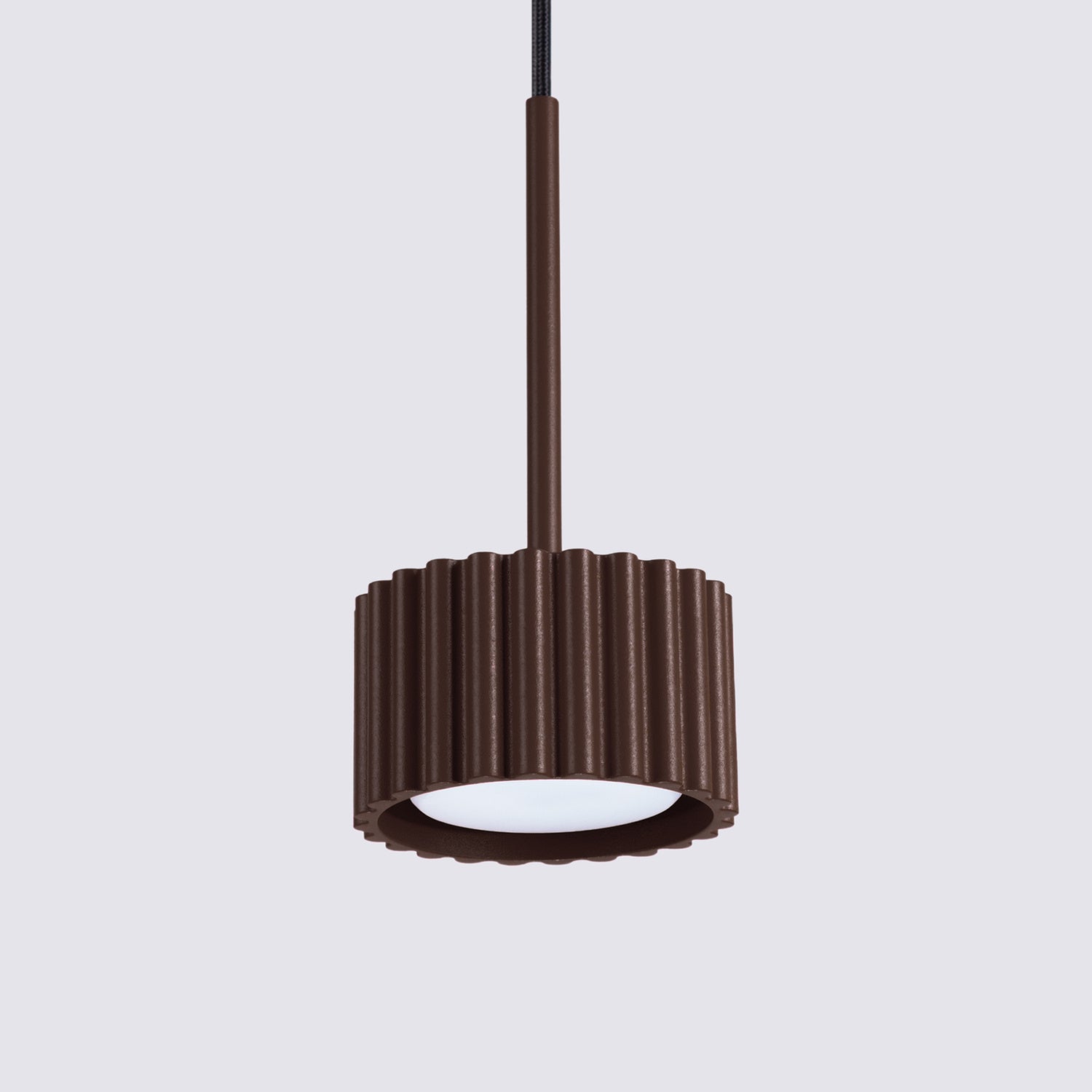 Suspension Aura 1 lumière aluminium brun GX53 en situation