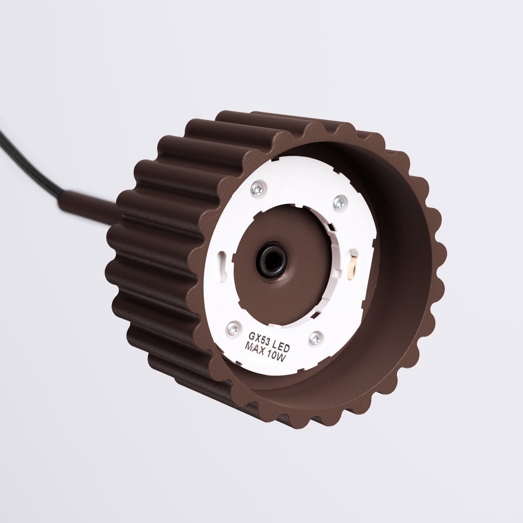 Suspension Aura 1 lumière aluminium brun GX53 ambiance