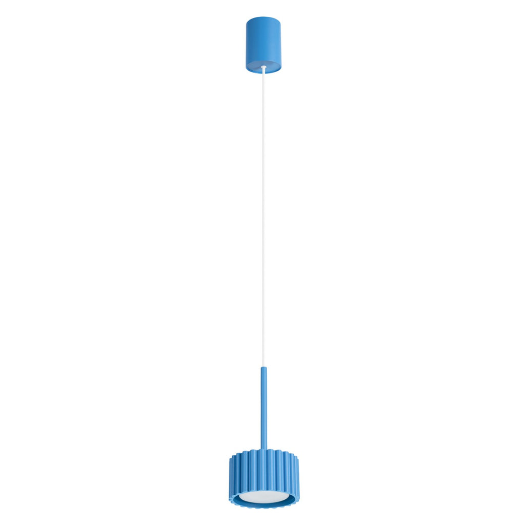 Suspension Aura 1 lumière aluminium bleu clair GX53
