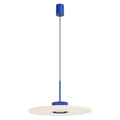 Suspension Ovo disque feutre bleu outremer et beige GX53