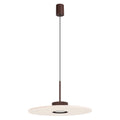 Suspension Ovo disque feutre brun et beige GX53
