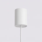 Lustre Aura rampe 4 tambours aluminium blanc GX53 détail