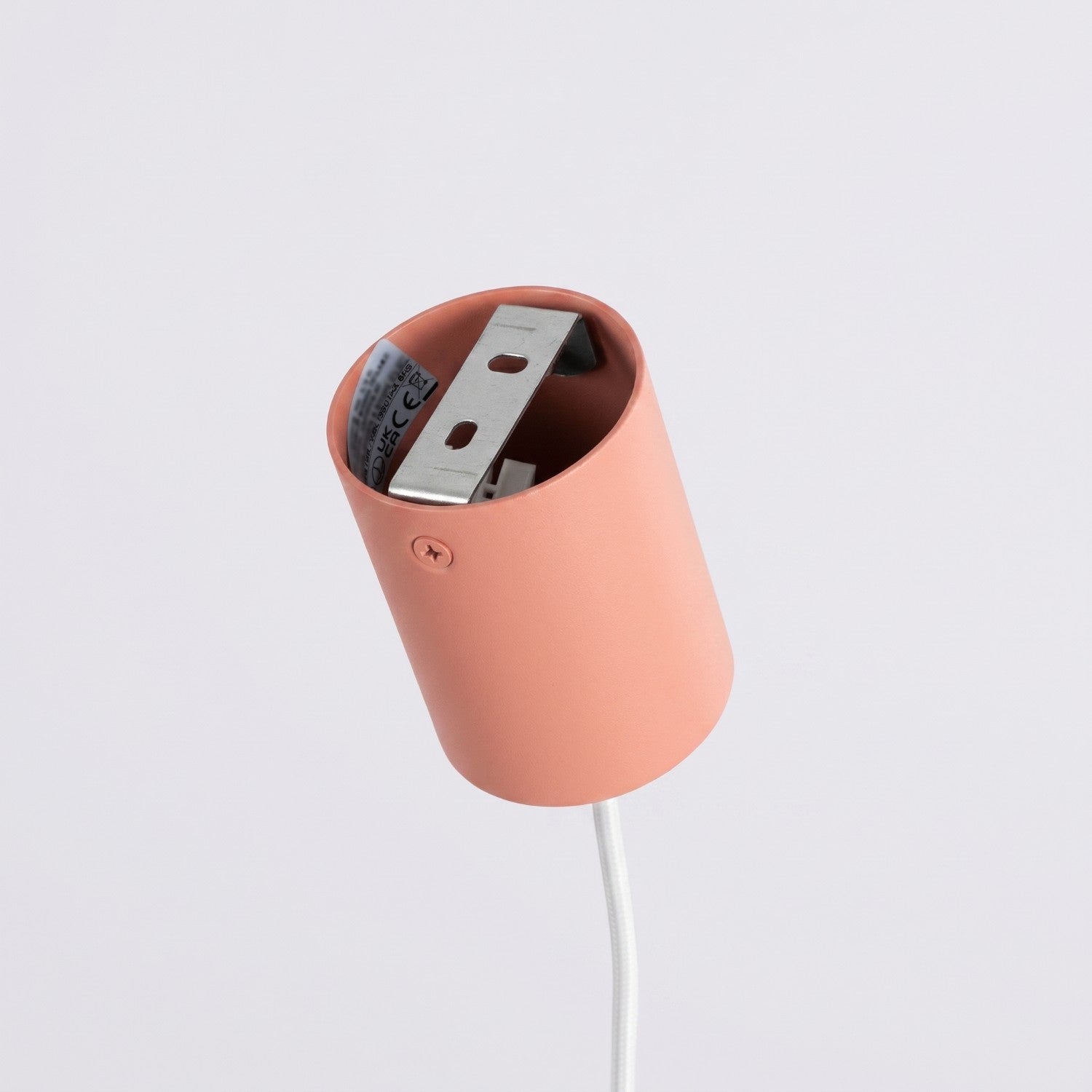 Lustre Aura rampe 4 tambours aluminium pêche GX53 vue de dessous