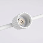Lustre Karbon rampe 4 spots aluminium blanc GU10 vue rapprochée