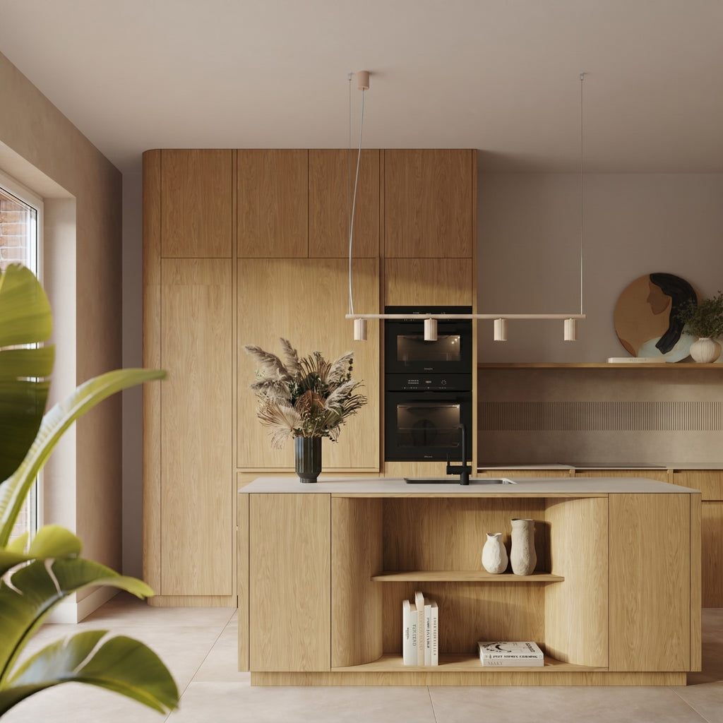 Lustre Karbon rampe 4 spots aluminium beige GU10 vue de profil