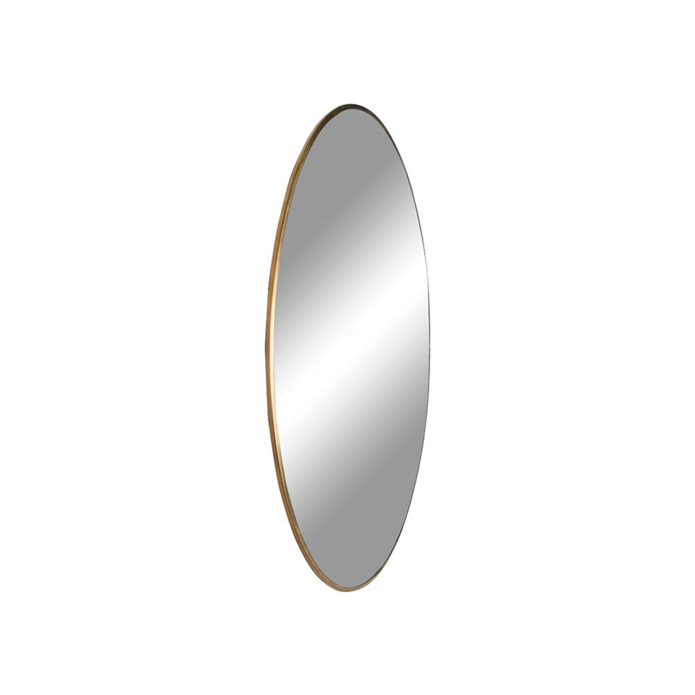 Miroir rond Jersey Aspect Laiton