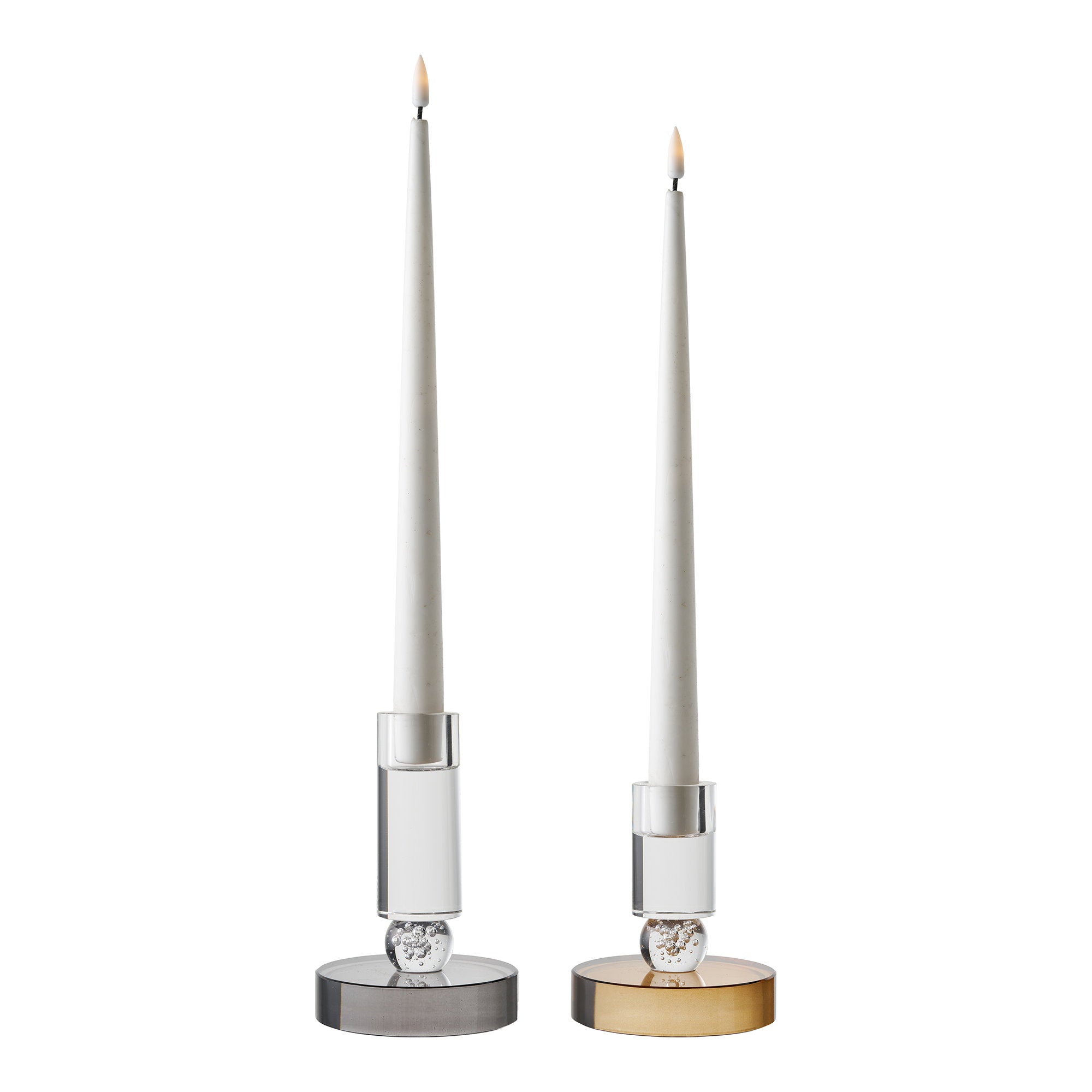 Bougeoir Marron et Blanc