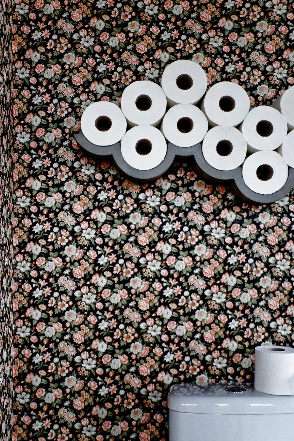 Porte-papier toilette en béton Cloud gris en situation 4