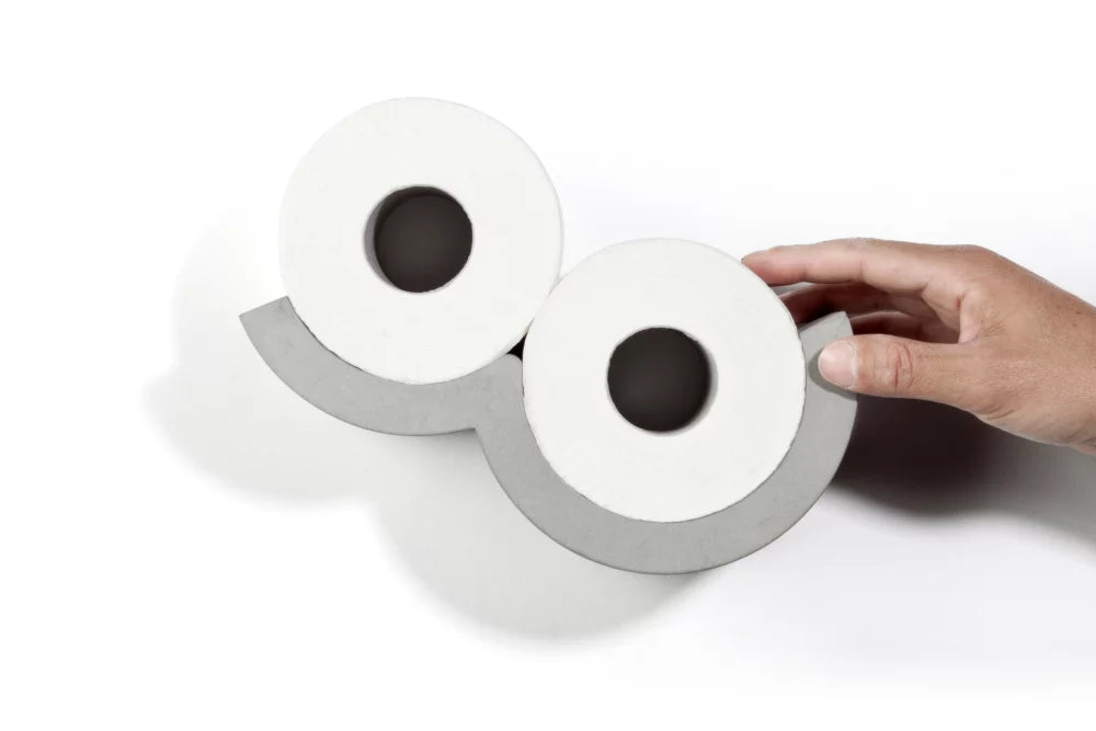 Dérouleur papier toilette en béton Cloud en situation 9