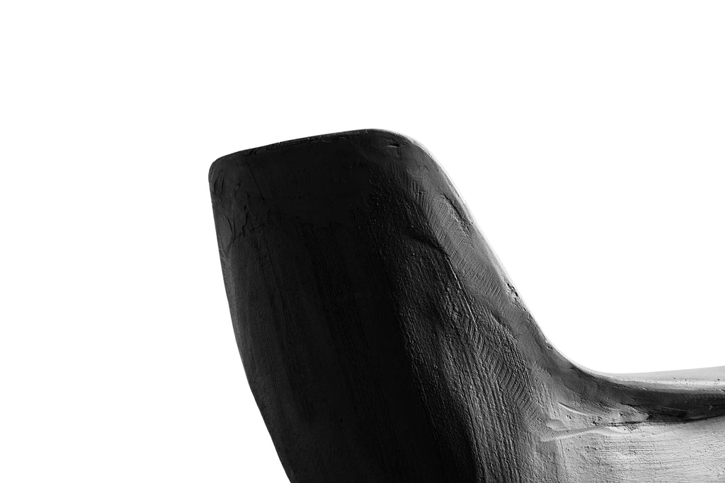 Fauteuil bas en béton Hauteville gris naturel en situation 5