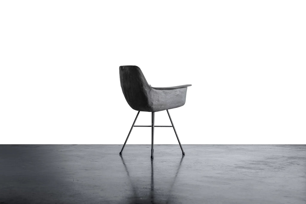 Fauteuil en béton Hauteville gris naturel en situation 7