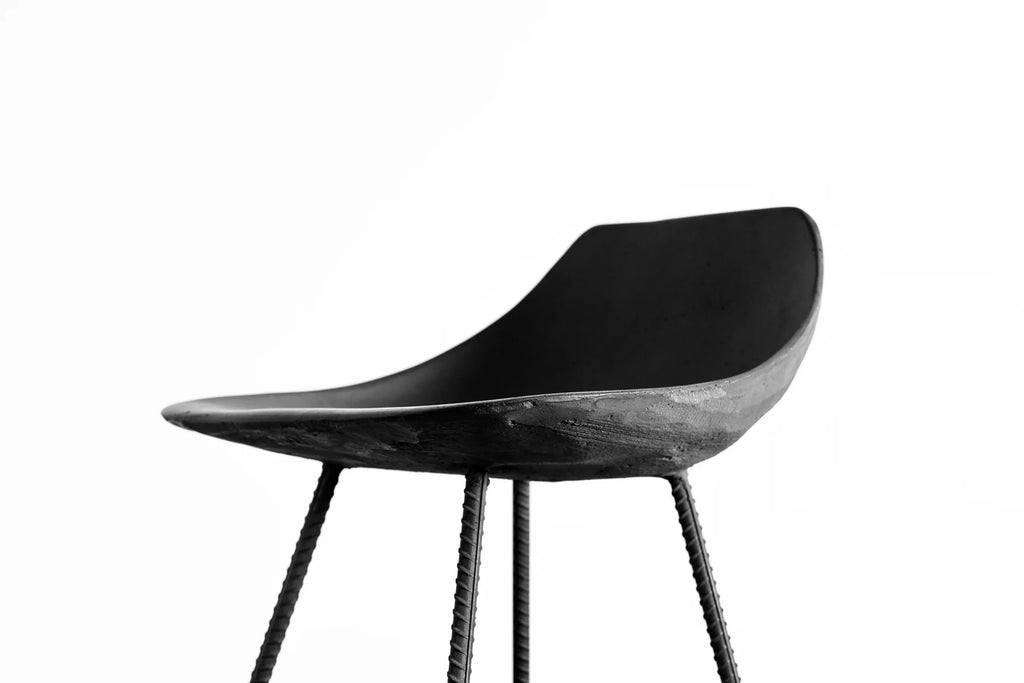 Tabouret de bar en béton Hauteville 77 cm en situation 8