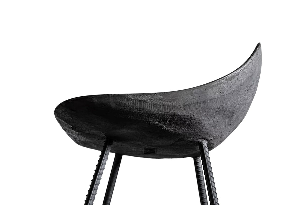 Tabouret de bar en béton Hauteville 77 cm en situation 6