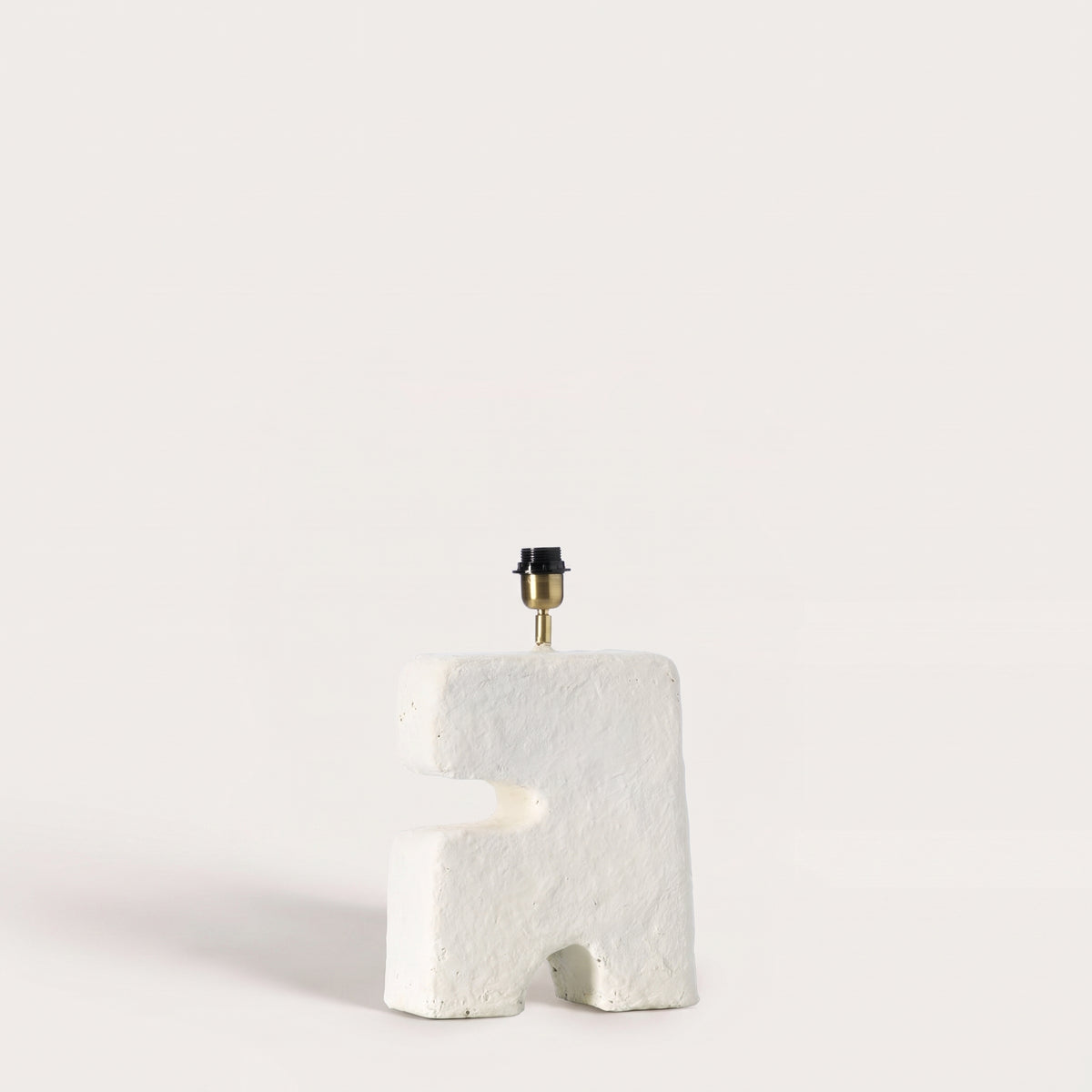 Lampe à poser L'Objet en papier mâché blanc