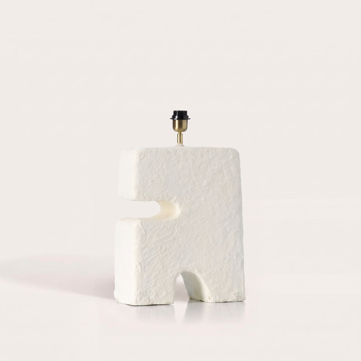 Lampe à poser L'Objet en papier mâché blanc