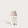 Lampe à poser L'Objet en papier mâché blanc