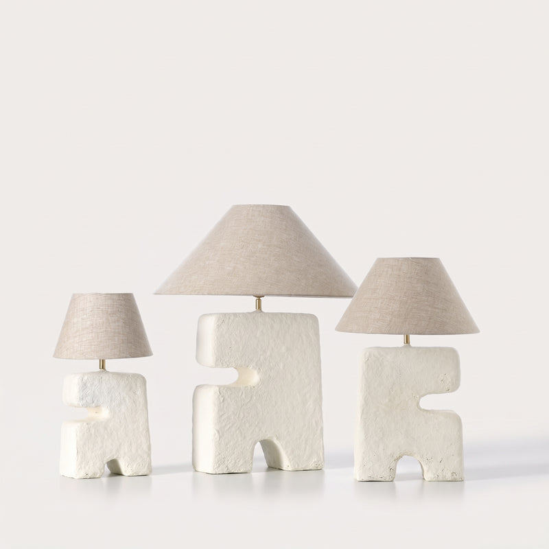 Dimensions Lampe à poser L'Objet en papier mâché blanc