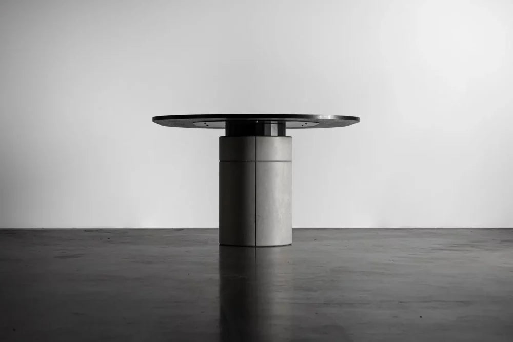 Table à manger en béton Sharp oblongue en situation 9