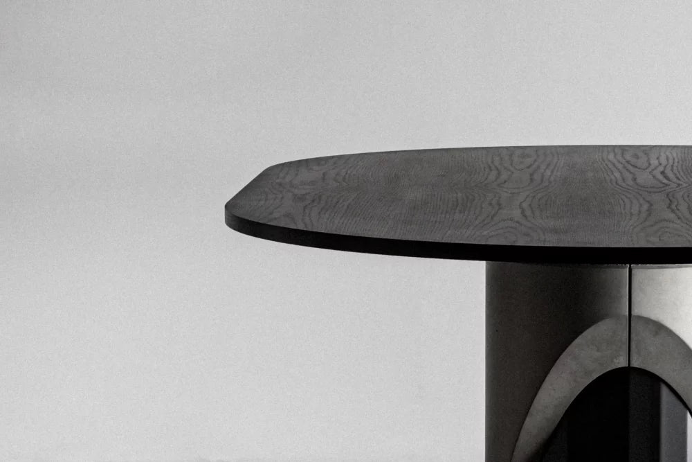 Table à manger en béton Sharp oblongue en situation 4