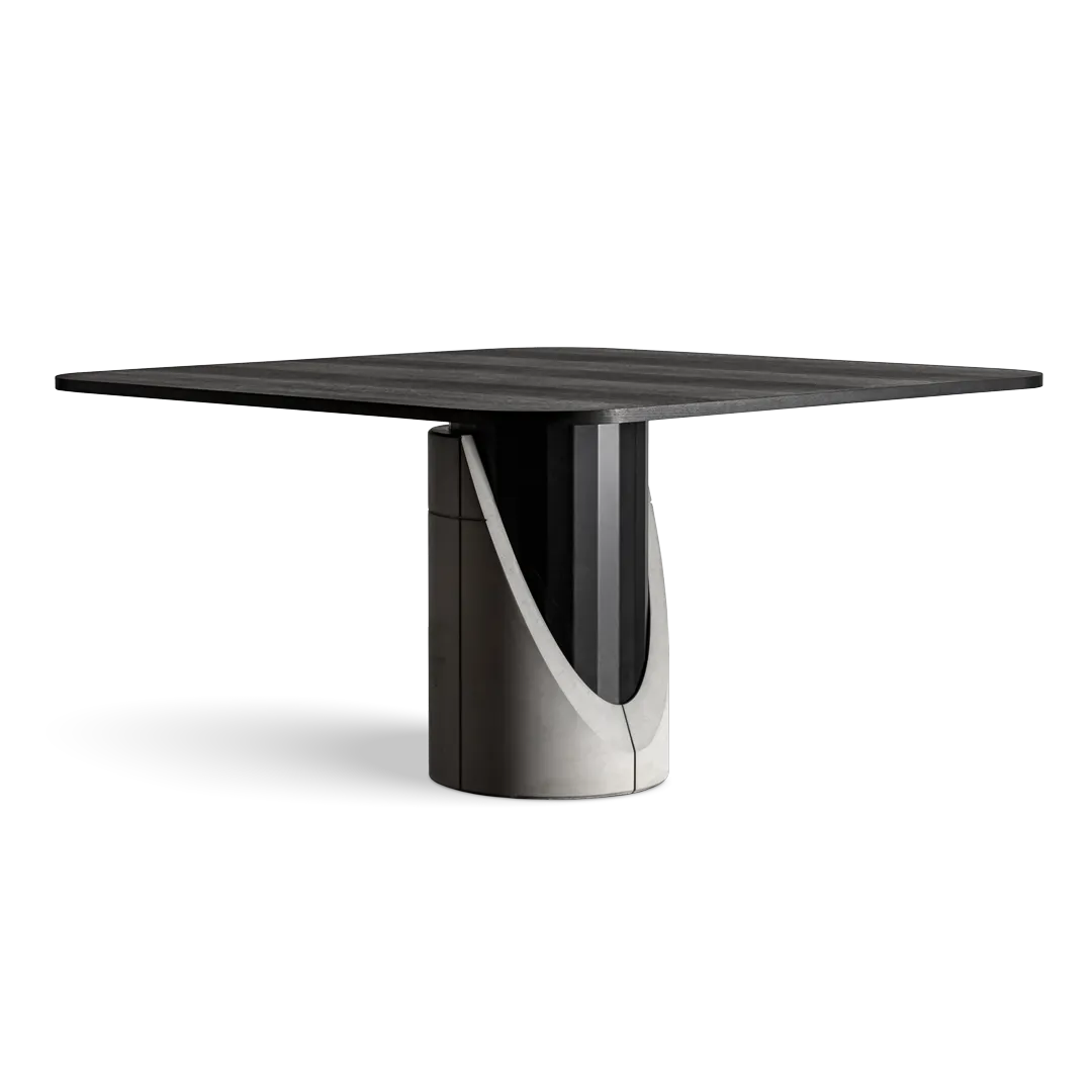 Table à manger en béton Sharp carrée en situation 1
