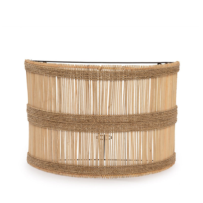 Dimensions Abat-jour d'applique murale Doedoe en rotin naturel 45 cm