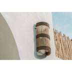 Abat-jour d'applique murale Jalal en rotin naturel 25 cm, vue 6